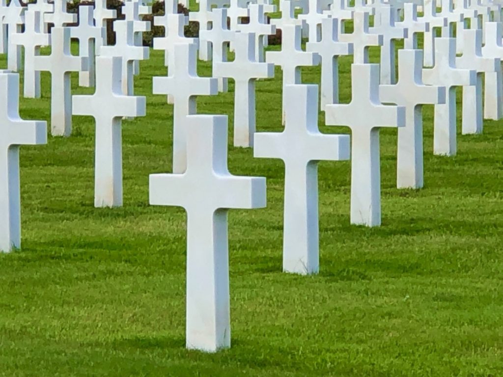 Gravestones at Normandy