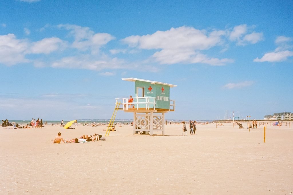 A beautiful beach in Deauville