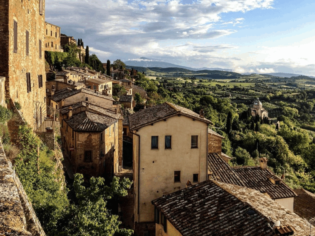 Overlooking Montepulciano, one of Tuscany's best towns